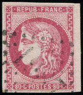 EMISSION DE BORDEAUX - 49   80c. Rose, Oblitéré GC, TB. Br - 1870 Ausgabe Bordeaux