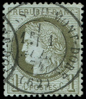 CERES DENTELE - 50    1c. Vert-olive, Obl. Càd T17 LES (  )S-DU MONT DORE 1/7/74, TB - 1871-1875 Ceres