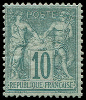 * TYPE SAGE - 65   10c. Vert, TB. Br - 1876-1878 Sage (Tipo I)