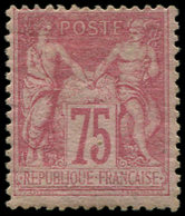 * TYPE SAGE - 81   75c. Rose, Forte Ch. Sinon TB. C - 1876-1878 Sage (Type I)