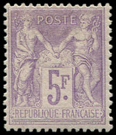 * TYPE SAGE - 95    5f. Violet Sur Lilas, Bien Centré Et TB - 1876-1878 Sage (Typ I)