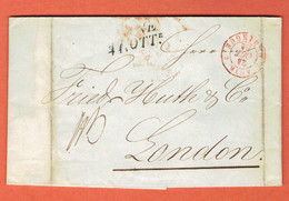 201P - Précurseur De Wien-Vienne Autriche 16-Octo-1844 Vers London - ...-1850 Prefilatelia