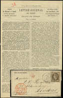 Let BALLONS MONTES - N°30 Obl. Etoile S. Gazette N°14, Càd 8/12/70, Càd Rouge LONDON PAID 13/12/70, TB. J. GENERAL RENAU - Krieg 1870