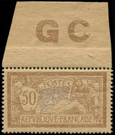 ** EMISSIONS DU XXème SIECLE - 120   Merson, 50c. Brun Et Gris, Bdf, Manchette GC, Très Bon Centrage, TTB - Unused Stamps