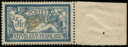 ** EMISSIONS DU XXème SIECLE - 123   Merson,  5f. Bleu Et Chamois, Centrage Parfait, Bdf, TTB - Unused Stamps