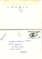 POLYNESIE FRANCAISE  - LETTRE PAR AVION  Yv N° PA 158 / 1 - Cartas & Documentos