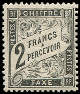 * TAXE - 23   2f. Noir, Très Frais Et TB. S - 1859-1959 Afgestempeld