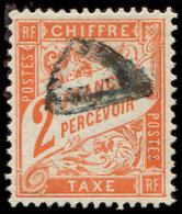 TAXE - 41   2f. Rouge-orange, Obl., TB - 1859-1959 Oblitérés