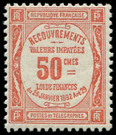 ** TAXE - 47  50c. Rouge, TB - 1859-1959 Usados