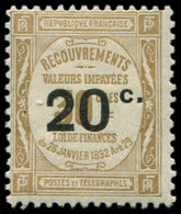 * TAXE - 49  20c. S. 30c. Bistre, TB - 1859-1959 Used