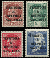 * TIMBRES DE LIBERATION - BELFORT 1/4 : La Série, TB, Signés Mayer - Befreiung