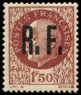 * TIMBRES DE LIBERATION - CALAIS 1 : 1f50 Brun-rouge, TB - Liberation