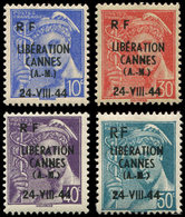 ** TIMBRES DE LIBERATION - CANNES 1M/4M : La Série, TB - Liberation