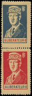 ** TIMBRES DE LIBERATION - LYON DE GAULLE 5/6 : La PAIRE Se Tenant, TB, Signée Mayer - Befreiung