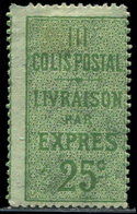 * COLIS POSTAUX  (N° Et Cote Maury) - Colis Px 4 : 25c. Vert, TB - Mint/Hinged