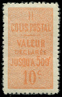 ** COLIS POSTAUX  (N° Et Cote Maury) - 6    10c. Rouge-orange, TB - Mint/Hinged