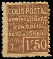 ** COLIS POSTAUX  (N° Et Cote Maury) - 50   1f50 Brun Sur Jaune, TB - Mint/Hinged