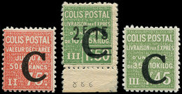 ** COLIS POSTAUX  (N° Et Cote Maury) - 112/14, La Série Surch. C De 1937, TB - Ungebraucht