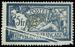 * VARIETES - 123   Merson,  5f. Bleu Et Chamois, PLI ACCORDEON Double, Spectaculaire Et TTB - Unused Stamps