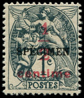 * VARIETES - 157   Blanc, 1/2c. Sur 1c. Ardoise, Surchargé SPECIMEN, TB - Ongebruikt