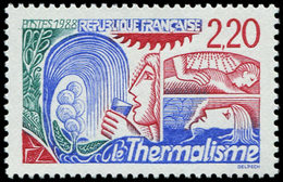 ** VARIETES - 2556a  Thermalisme, Faciale Rouge, TB - Unused Stamps