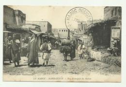 LE MAROC - MARRAKECH - RUE PRINCIPALE DU MELLAB 1913   FP - Marrakesh