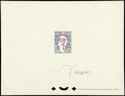EPREUVES DE LUXE - 1282   Marianne De Cocteau, épreuve De Luxe Signée Decaris, TB - Luxury Proofs