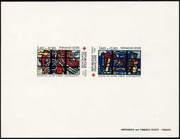 EPREUVES DE LUXE - 2175/76 Croix Rouge 1981, épreuve Collective, TB - Luxury Proofs