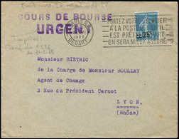 Let LETTRES DU XXe SIECLE - N°217 21/6/27, Env. Ordinaire, URGENT, TB - Covers & Documents