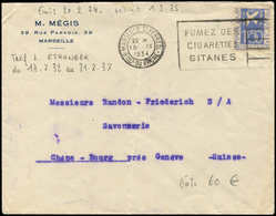 Let LETTRES DU XXe SIECLE - N°294 15/9/34, Env. P. L'Etranger, TB - Lettres & Documents