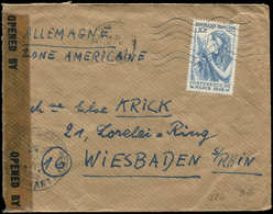 Let LETTRES DU XXe SIECLE - N°762 Obl. 18/11/46 S. Env. Pour L'Allemagne, Zone Américaine, TB - Covers & Documents