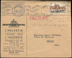 Let LETTRES DU XXe SIECLE - N°1019 Obl. Càd Annemasse 12/9/55 S. Facture, TB - Lettres & Documents