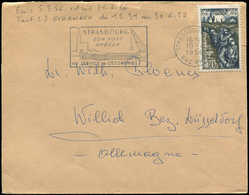 Let LETTRES DU XXe SIECLE - N°1053 Obl. Càd Strasbourg 10/4/56 S. Env. Ordinaire, TB - Covers & Documents