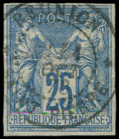 Colonies Générales - 35   25c. Bleu, Obl. REUNION/ST PIERRE 11/10/76, Petites Marges Intactes, TB - Autres & Non Classés