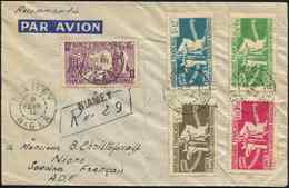 Let Colonies Générales - 60/64 La Série Obl. Càd Niamey 9/2/44 S. Env. Rec., Arr. BAMAK Le 23/2/44, TB - Other & Unclassified