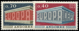 ** ANDORRE 194/95 : Europa 1969, PAIRE, TB - Unused Stamps