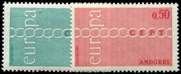 ** ANDORRE 212/13 : Europa 1971, PAIRE, TB - Ungebraucht