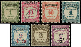 * ANDORRE Taxe 9/15 : Série Recouvrements, N°10 Obl., N°9 Rouss., N°15 Pelurage, Les Autres TB - Unused Stamps