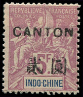 (*) CANTON 48 : 5f. Violet, TB - Autres & Non Classés