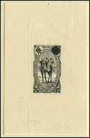 COTE DES SOMALIS Type F De 1909 : épreuve En Noir Sans Faciale Sur Papier Pelure, TB - Other & Unclassified