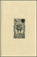 COTE DES SOMALIS Type F De 1909 : épreuve En Noir Sans Faciale Sur Papier Pelure, TB - Sonstige & Ohne Zuordnung