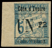 * COTE D'IVOIRE Colis Px 7g : UN FR Sur 5c. Bleu, Surcharge T VIII, Bdf, TB - Sonstige & Ohne Zuordnung