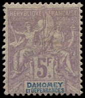 * DAHOMEY 17 : 5f. Violet, TB - Autres & Non Classés