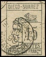 DIEGO SUAREZ 8 : 15c. Gris-noir, Obl., TB. Br - Other & Unclassified