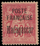 * MADAGASCAR 19 : 50c. Rose, TB - Other & Unclassified