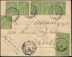 Let MARTINIQUE 44 : 5c. Vert Jaune (8) Obl. Càd FORT De FRANCE CHARGEMENTS S. Env. Pour Paris 1903, TB - Other & Unclassified