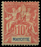 * MAYOTTE 15 : 10c. Rouge, TB - Otros & Sin Clasificación