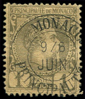 MONACO 1 : 1c. Olive, Obl., TB - Nuevos