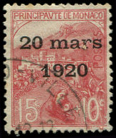 MONACO 39 : 15c. + 10c., Obl., TB - Unused Stamps