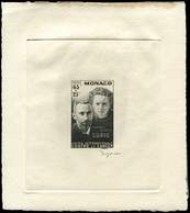 MONACO 167 : P. Et M. Curie, 65f. + 25f., épreuve D'artiste En Noir, TB - Unused Stamps